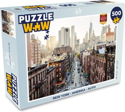 Puzzel New York - Amerika - Auto - Legpuzzel - Puzzel 500 stukjes