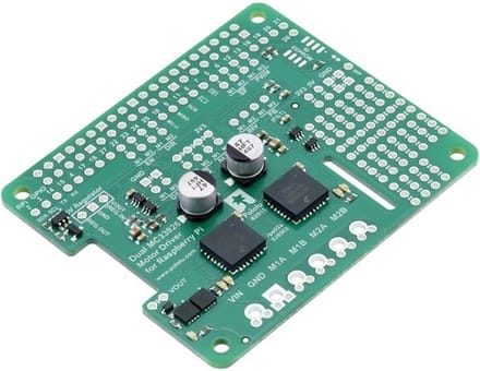 Dual MC33926 Motor Driver for Raspberry Pi (Partial Kit) Pololu 2755