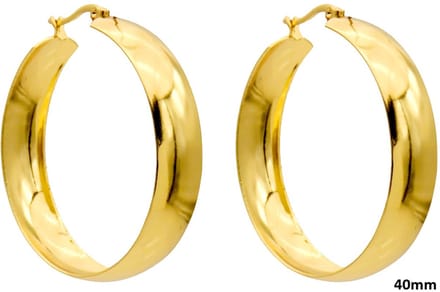 Oorbellen - RVS - 40 mm