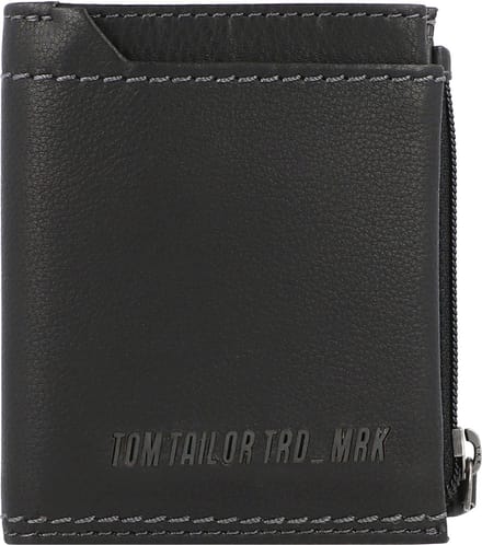 Tom Tailor Diego Creditcard etui RFID leer 8 cm - 5 Sleuven - black