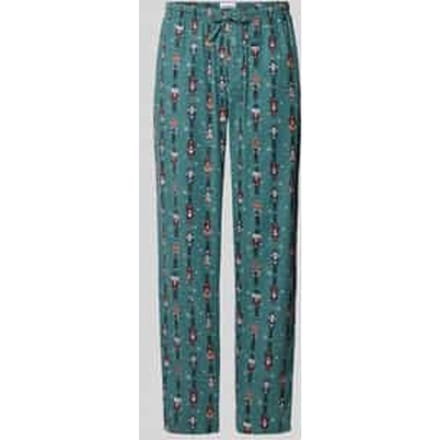 Pyjamabroek van flanel met elastische band