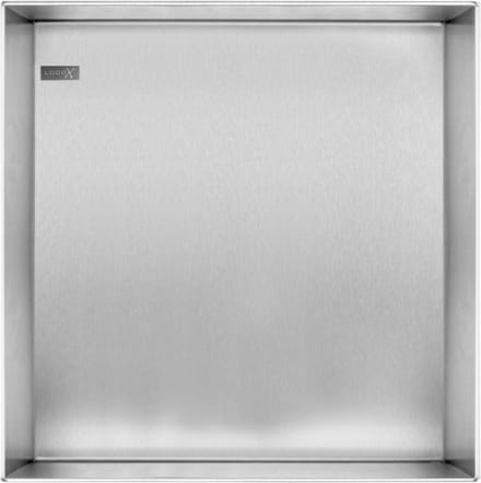Looox Colour BoX inbouwnis - 60x30x10cm - RVS geborsteld