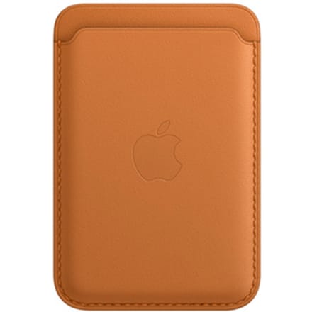 Apple Leather Wallet MagSafe (Apple Wallet 2nd generation) - Met ingebouwde AirTag functie - Golden Brown
