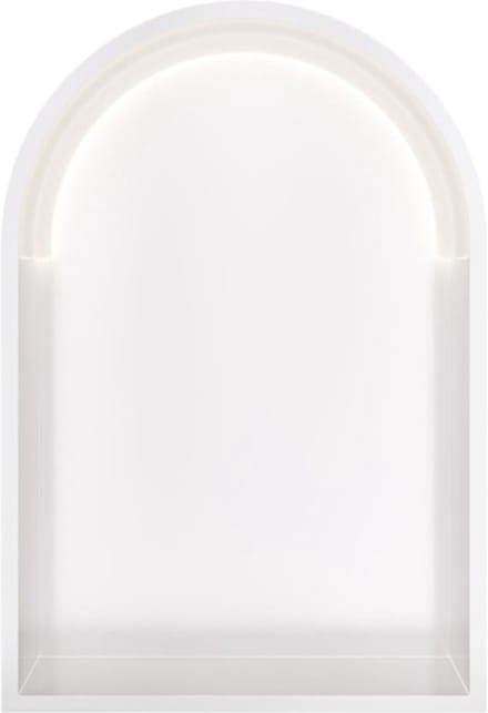 Hotbath &More Inbouwnis Toogmodel - 452 x 30 x 10 cm - met LED-verlichting - Mat Wit