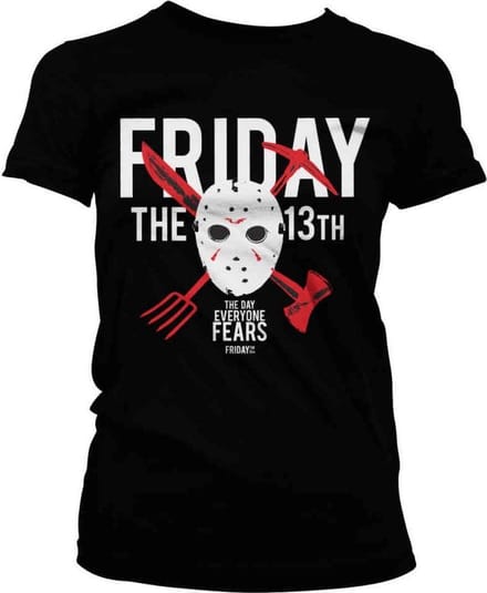 Friday The 13th Dames Tshirt -M- The Day Everyone Fears Zwart