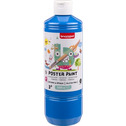 Plakkaatverf Bruynzeel lichtblauw fles à  500ml