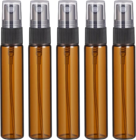Sprayflesjes 10ml Bruin 50st - Glas - Navulbaar - Amber Spray Flesjes Leeg