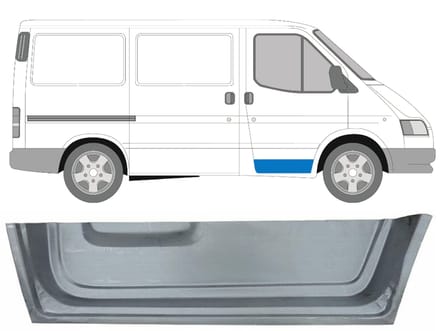Reparatiepaneel voor deur binnen voor Ford Transit 1986-2000 / Rechts