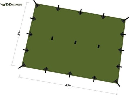 DD Hammocks Superlight Tarp XL - Olive Green