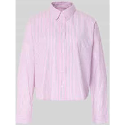 Relaxed fit overhemdblouse van puur katoen