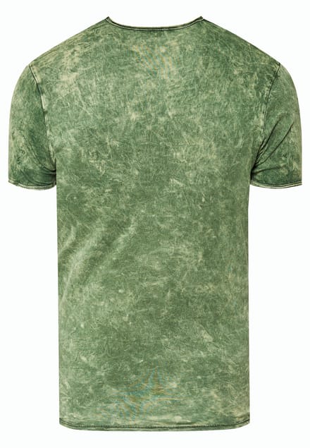 gewassen T-shirt met adelaarprint