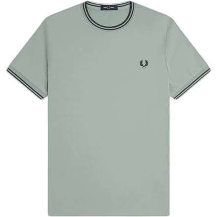 T-shirt met dubbel contrasterend biesje Fred Perry
