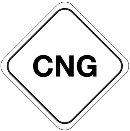 CNG gas sticker 150 x 150 mm