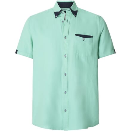Babista herren Overhemd Met Korte Mouwen - 41/42 - mint - Plus Size