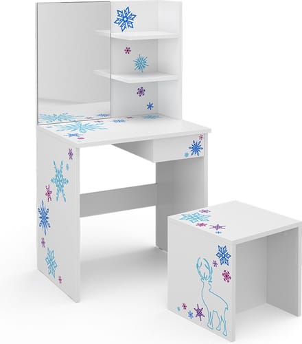 Vicco Schneeflocke Kinder kaptafel – 54.8 cm Wit
