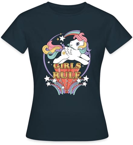 My Little Pony Retro Girls Rule Statement T-Shirt Dames