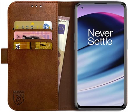 Rosso Element Oppo Reno 8 Lite Hoesje Book Cover Wallet Bruin