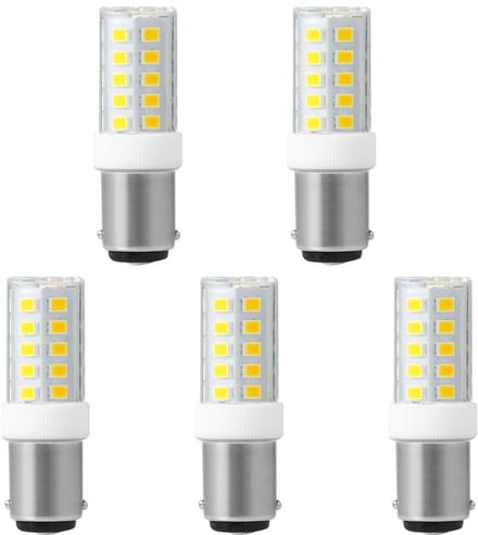 SPL Ba15d LED Lamp 3.5W - Neutraal Wit - 380lm - LED Buislamp T17 - 5 Stuks