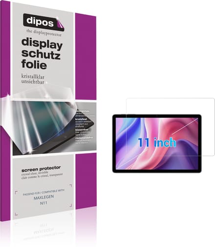 dipos – 2x Beschermfolie geschikt voor MAXLEGEN N11 | Krasbestendige & heldere Screenprotector Ultra-Thin
