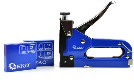 GEKO 3-in-1 nietmachine set - veelzijdig - 600 stuks - verstelbare spanning