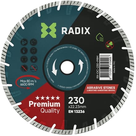 Radix - Diamantschijf - 230 mm - Premium