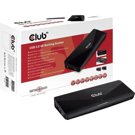Club 3D Club3D SenseVision USB 3.0 4K Docking Station