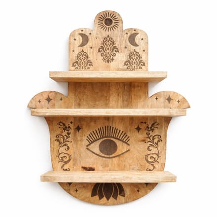 Hamsa-vormige wandplank