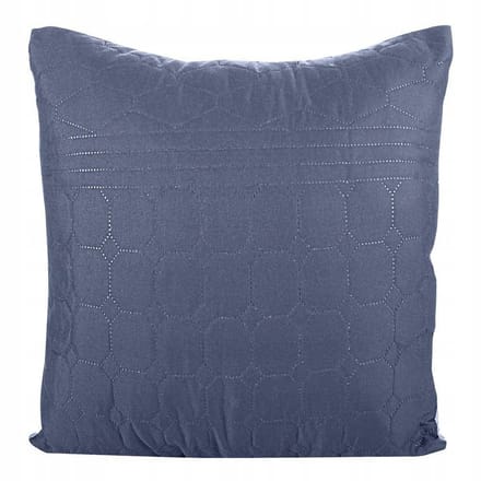 Decoratieve Kussenhoes 40x40cm - Navy Blauw - Hot Press Gewatteerd