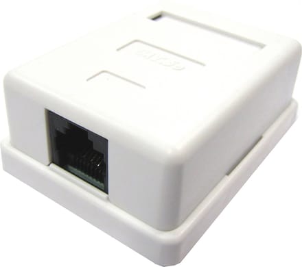 BeMatik - 1 RJ45 Cat.5e UTP-oppervlaktedoos