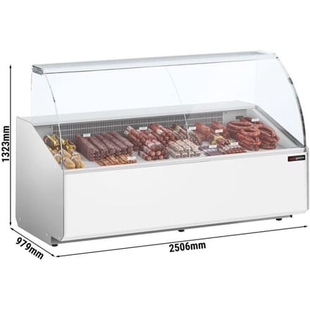 GGM Gastro Kühltheke - 2500mm - Frontblende Weiß
