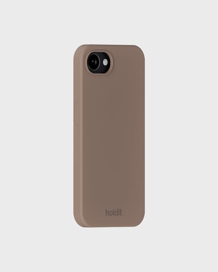 Holdit Silicone Case geschikt voor Apple iPhone 17e / 16e - Mocha Brown