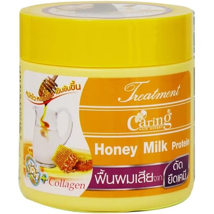Caring Treatment Honey Milk Protein 250 ml. 250 ml. yellow