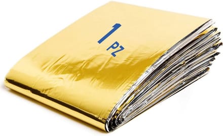 Thermishe Nooddeken Goud Zilver - Warmte en Koude Bescherming 210x160 cm