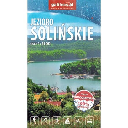 Lac de Solina 1:25 000. Solina. Carte de Poche Imperméable. Galileos