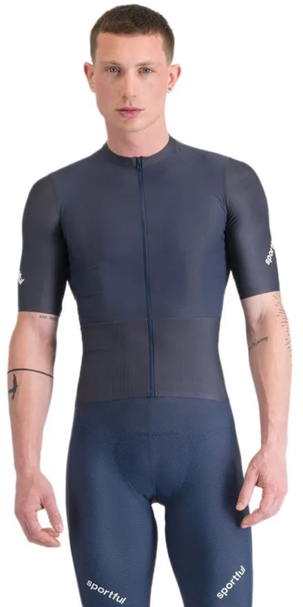 Sportful Hyperepic Korte Mouw Wielertrui Blauw M Man