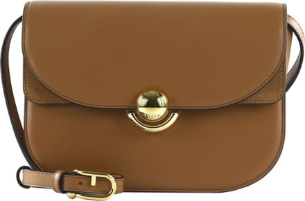 FURLA Leren Schoudertas Sfera Crossbody Round Brandy Lichtbruin
