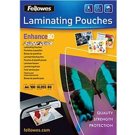 Fellowes lamineerhoezen Enhance A4 - glanzend - 80 micron - 100 stuks