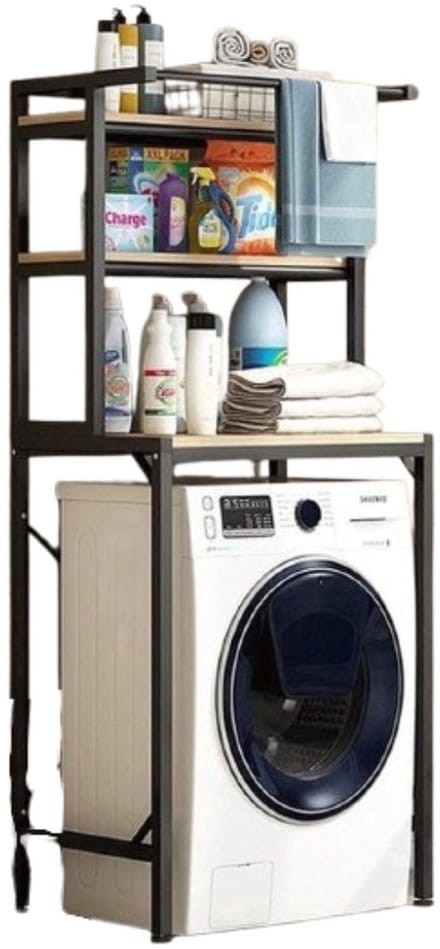 Wasmachine Kast - Ombouw - Verhoger - Meubel - Zwart
