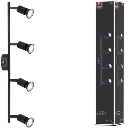 Spotlight Carolina GU10 230V max. 4x10W dimbaar Zwart mat