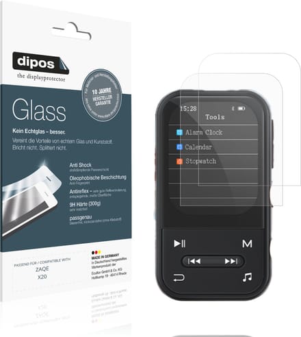 dipos – 2x Matte Pantserfolie geschikt voor ZAQE X20 | 9H Screenprotector