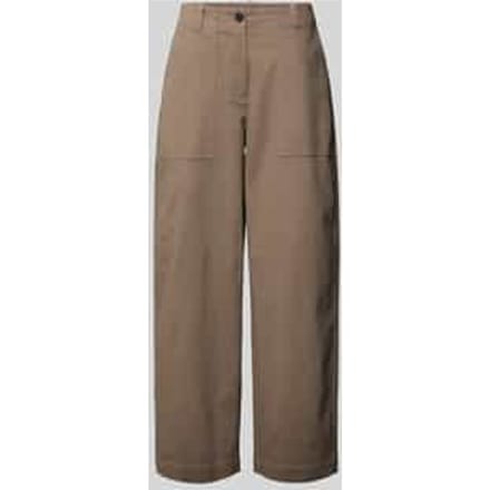 barrel fit broek van katoenmix