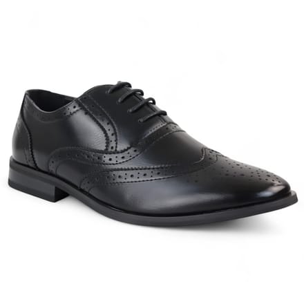 Zwarte klassieke Brogue Derby Oxford-schoenen voor heren