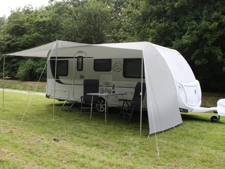 ESVO schuifluifel voor caravan - omlooplengte 871-910 cm - mt 6 - polyester - beige