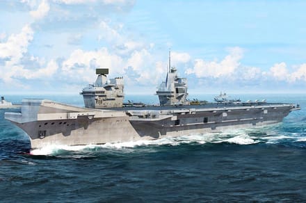 Trumpeter Modelbouwpakket Schepen - 06751 HMS Queen Elizabeth - Queen Elizabeth-klasse - Brits Vliegdekschip Plastic - 1:700 - Modelbouw