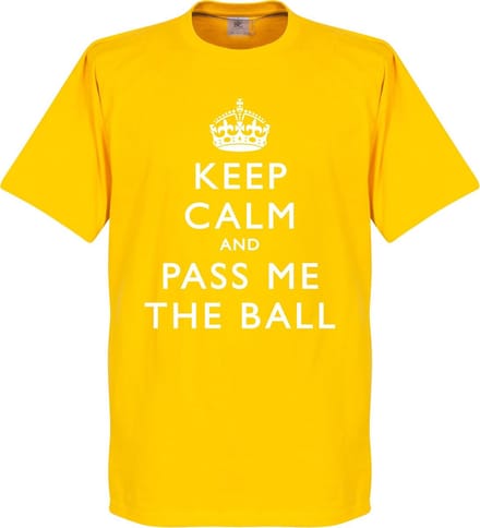 Keep Calm And Pass The Ball T-Shirt - L