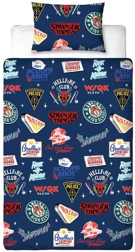 Stranger Things Gorgon Eenpersoons Dekbedovertrek 135x200 Polyester