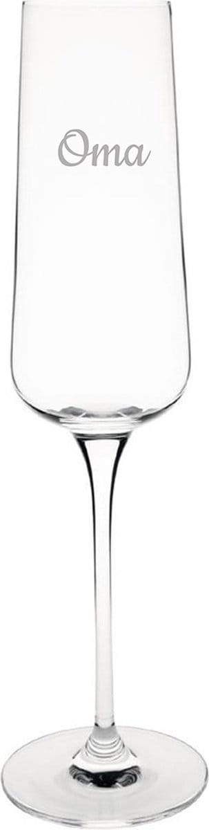 Gegraveerde Champagneglas 27cl Oma