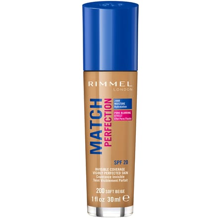 Rimmel Match Perfection Foundation 200 Soft Beige 30 ml