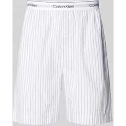 Regular fit korte broek met elastische band met label