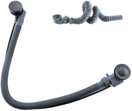 FugaFlow Eccelente Acces Badafvoercombinatie - draaibediening - verlengd - gunmetal